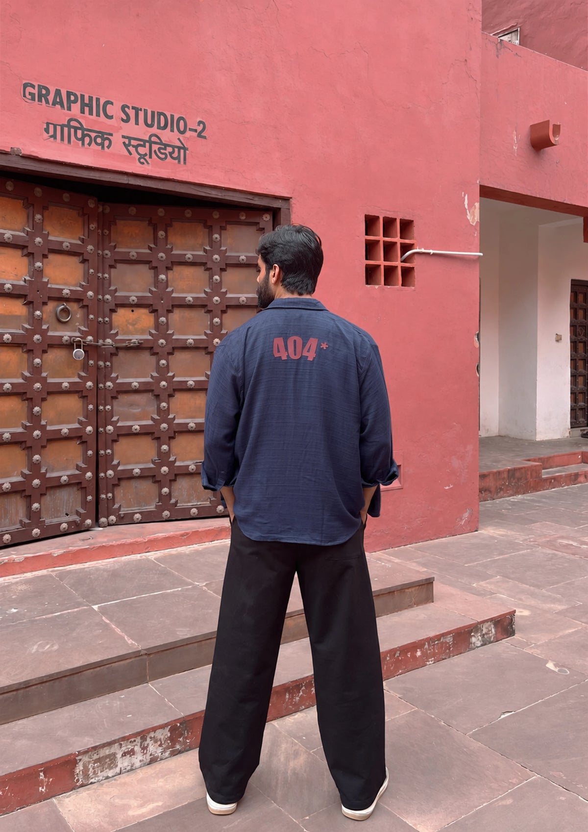 '404' Overshirt- Navy