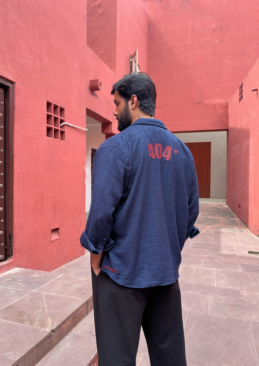 '404' Overshirt- Navy