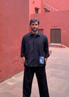 The 'taste-maker' Overshirt- Black