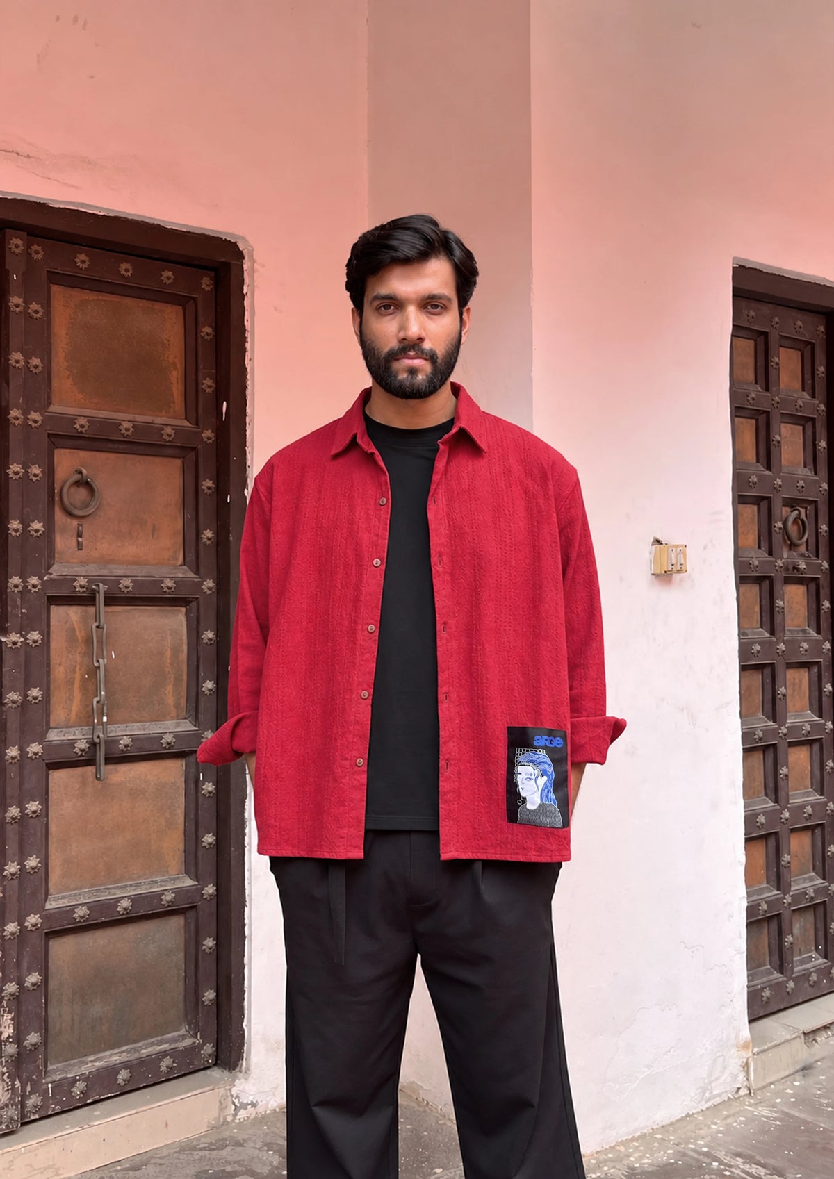 '404' Overshirt- Maroon