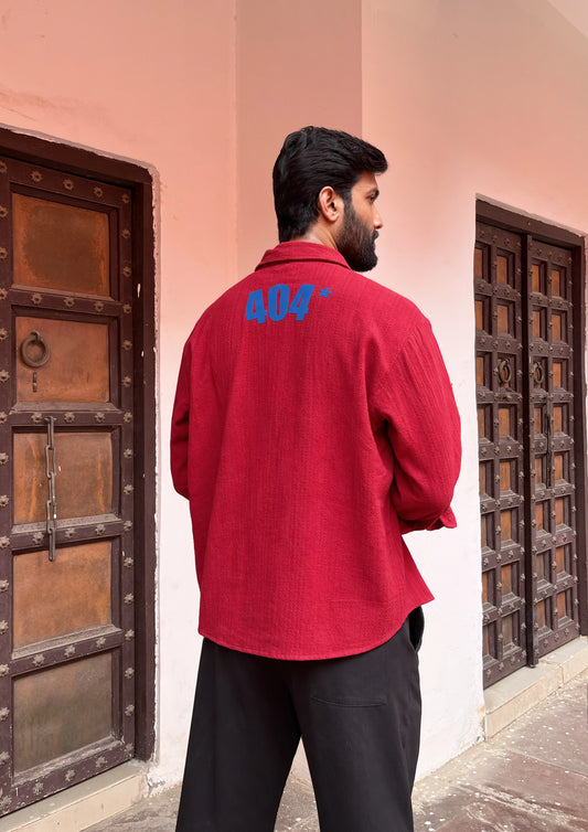 '404' Overshirt- Maroon